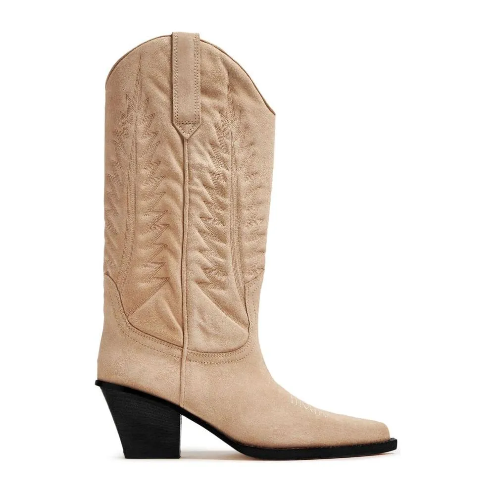 Paris Texas Beige Leather Boot