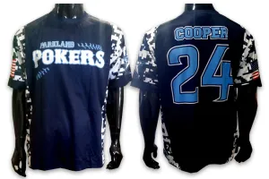 Parkland Pokers BLUE - Custom Full-Dye Jersey