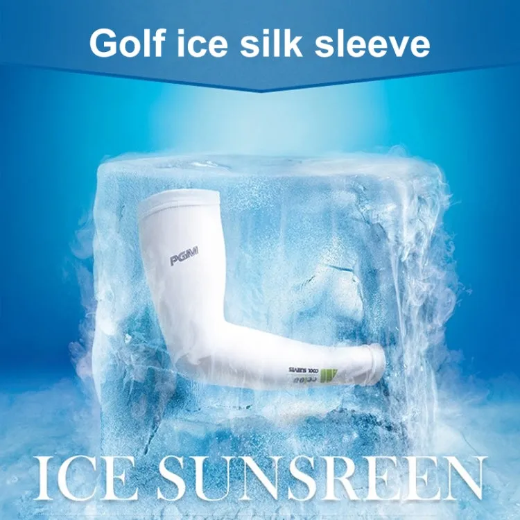 PGM Golf Ice Silk Sunscreen Sleeve for Men and Women (Color:Blue Size:XL)