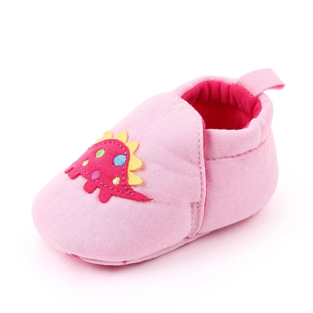 Pink Dino Baby Shoes