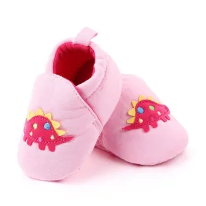 Pink Dino Baby Shoes