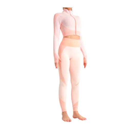 Pink Pleasure Seamless Yoga Sport Gym Wear Running Clothing-25 days shipping