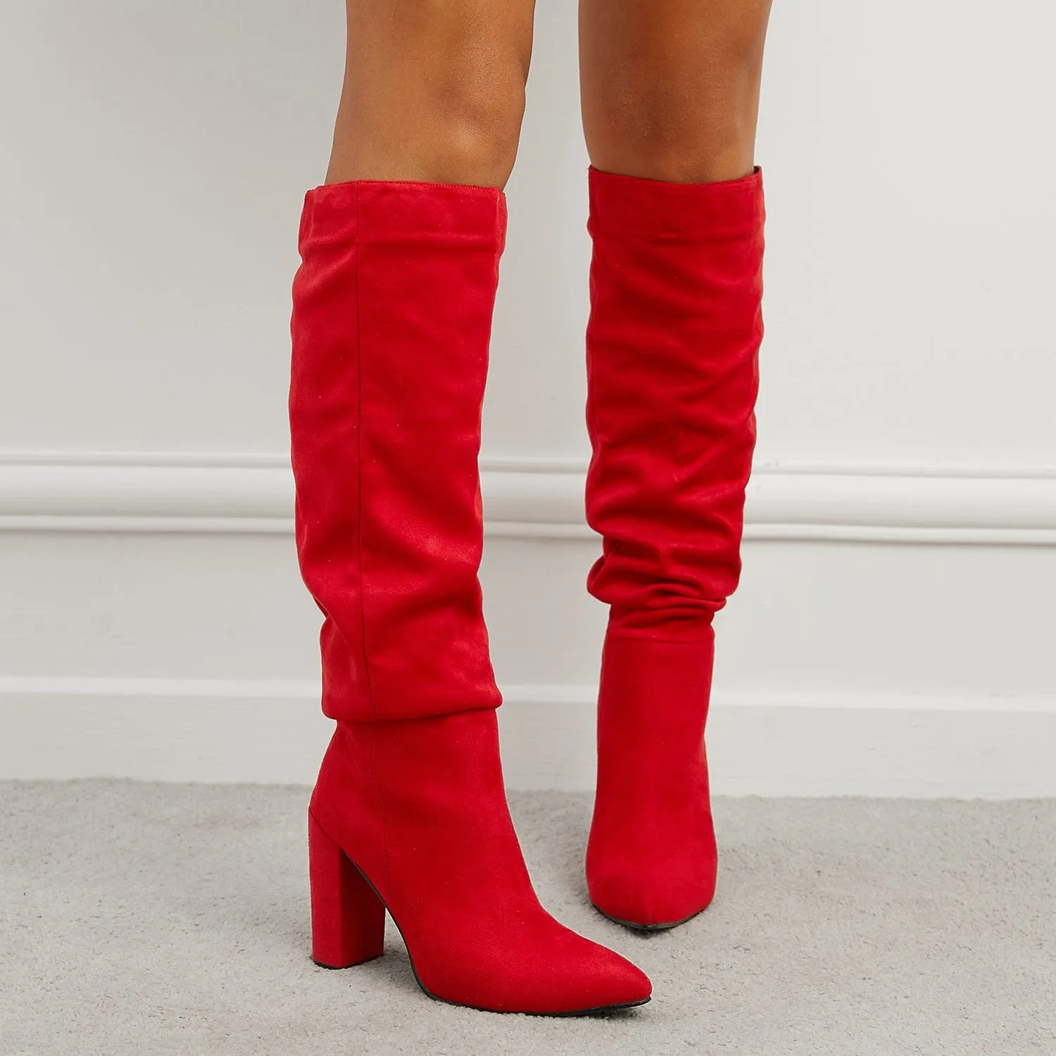 Point Toe Heeled Boots