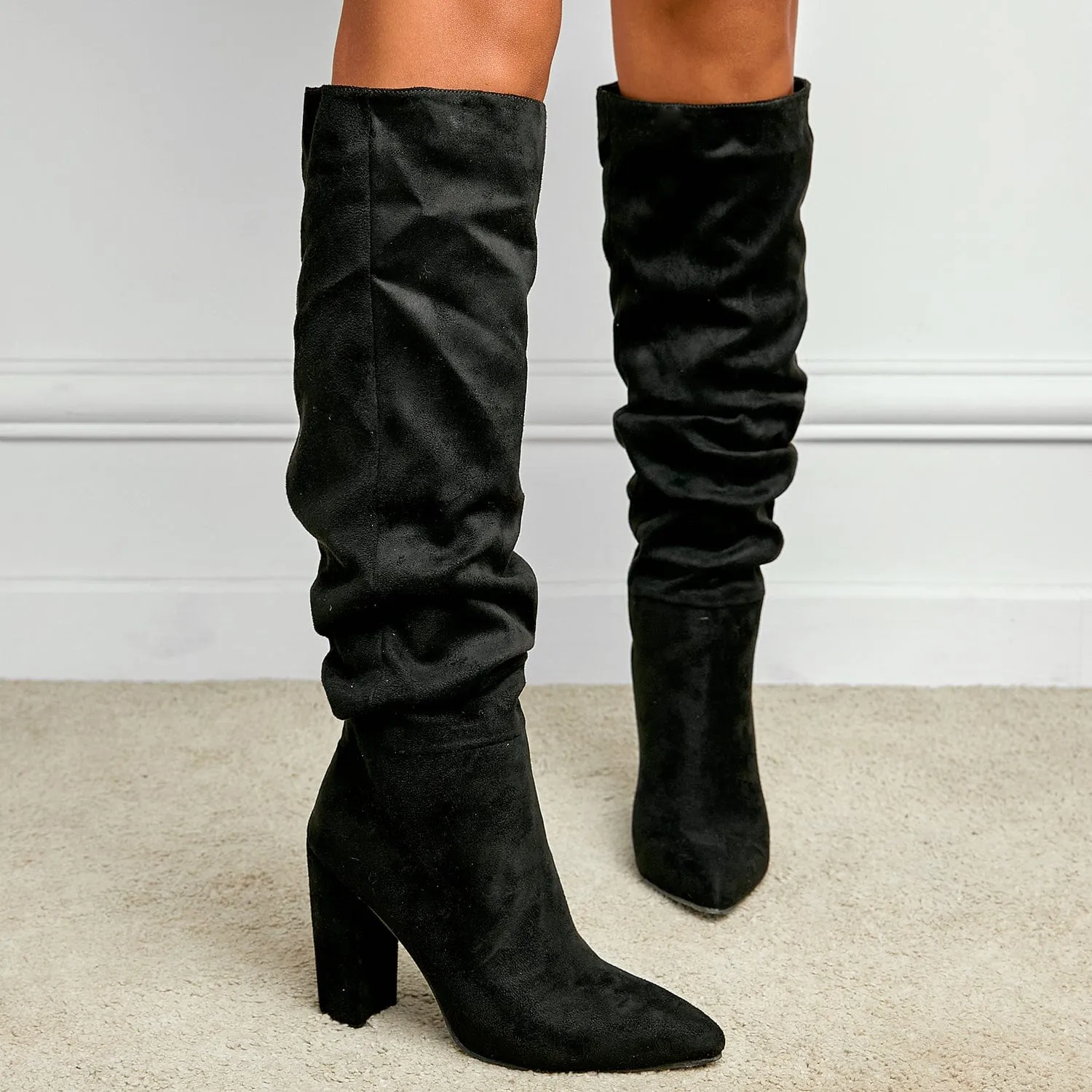 Point Toe Heeled Boots