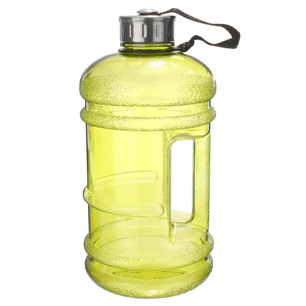 Portable 2.2 L Plastic Water Bottle and Drink Container for Sport, Workout, Gym, Bike