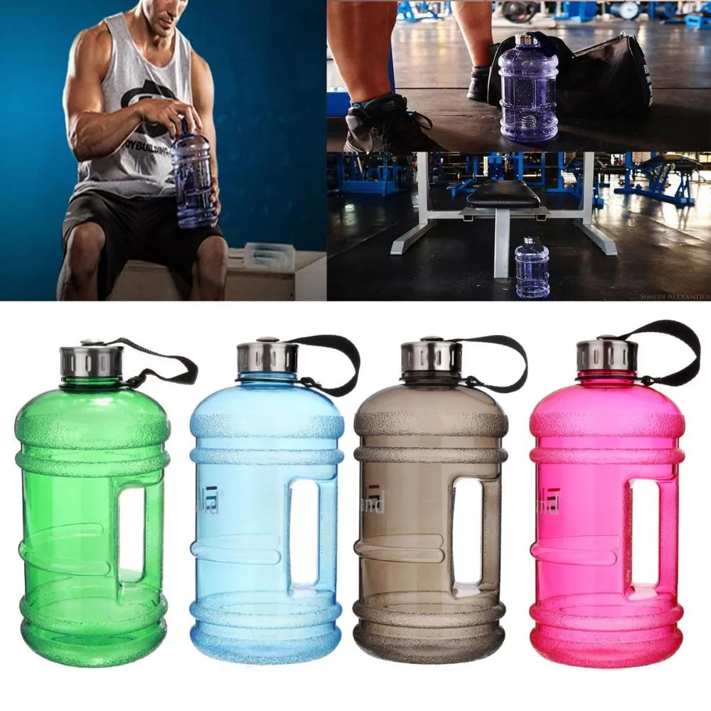 Portable 2.2 L Plastic Water Bottle and Drink Container for Sport, Workout, Gym, Bike