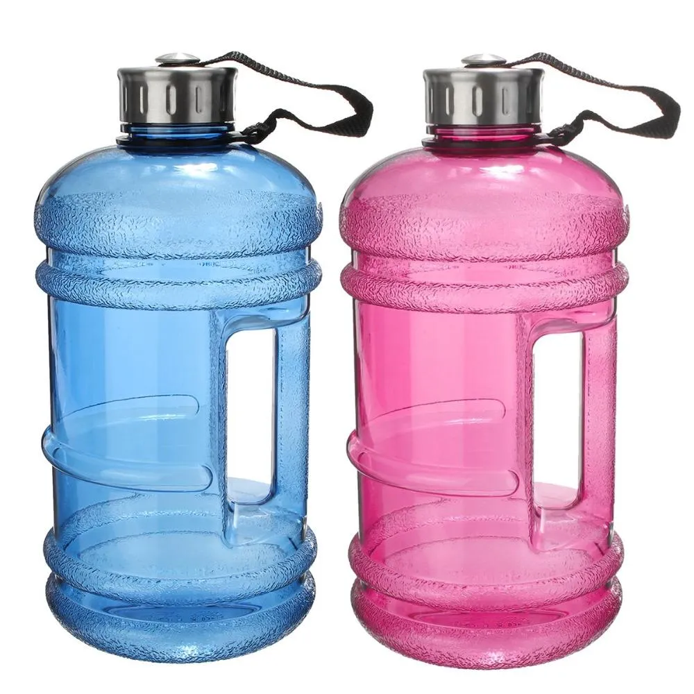 Portable 2.2 L Plastic Water Bottle and Drink Container for Sport, Workout, Gym, Bike