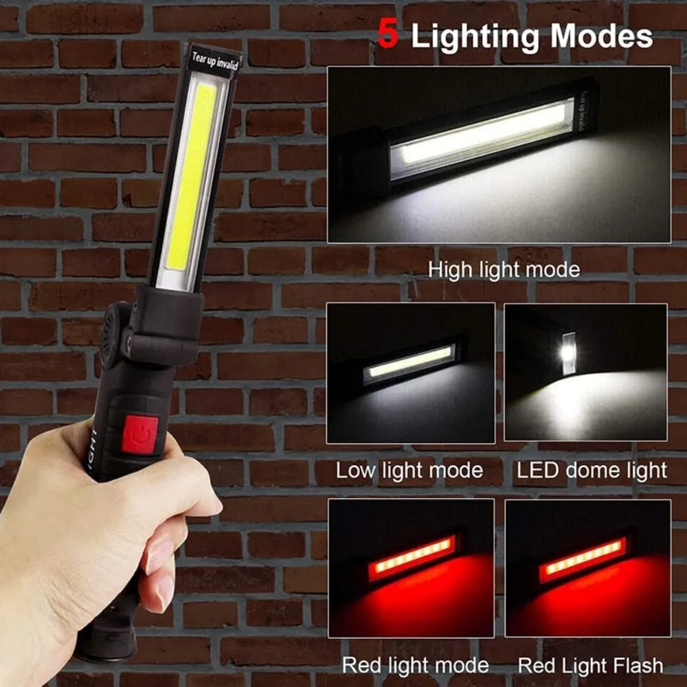 Portable Flash Light with Magnetic Base