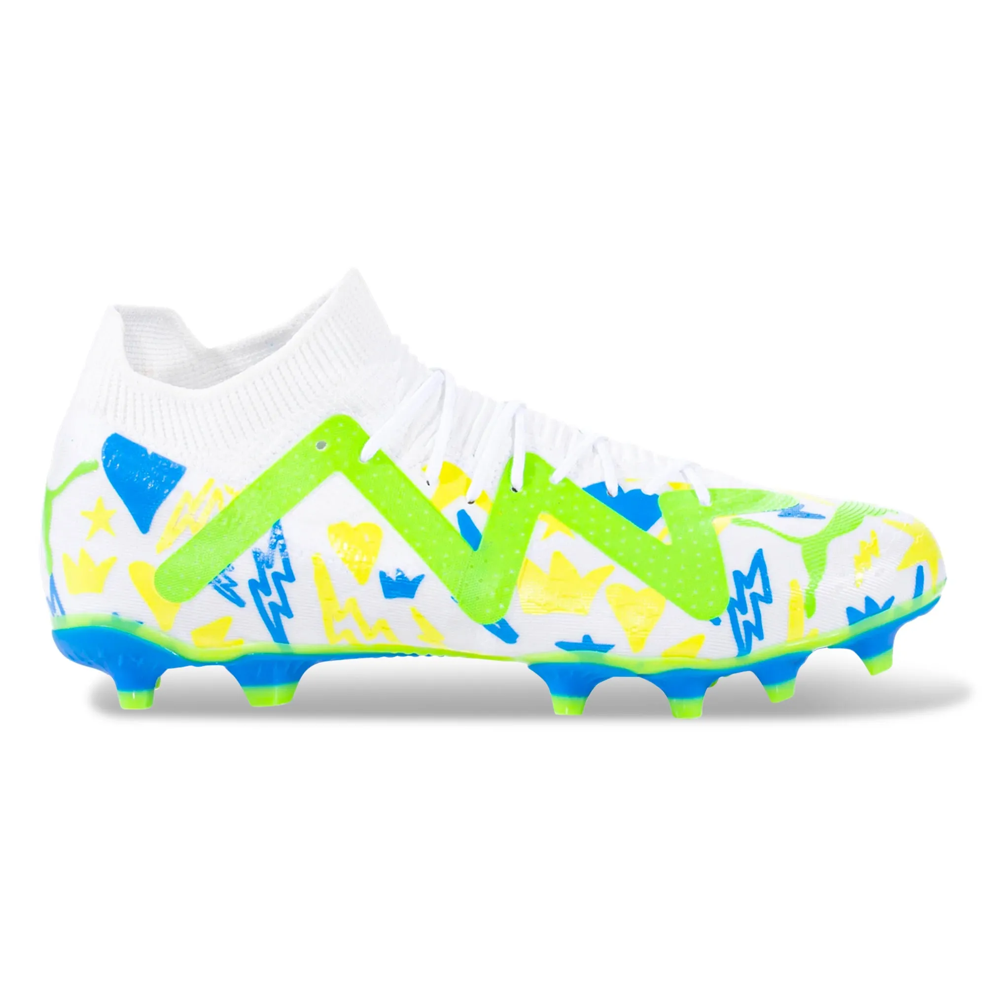 Puma Future Match Energy FG/AG Soccer Cleats (Ultra Blue/Yellow Alert)