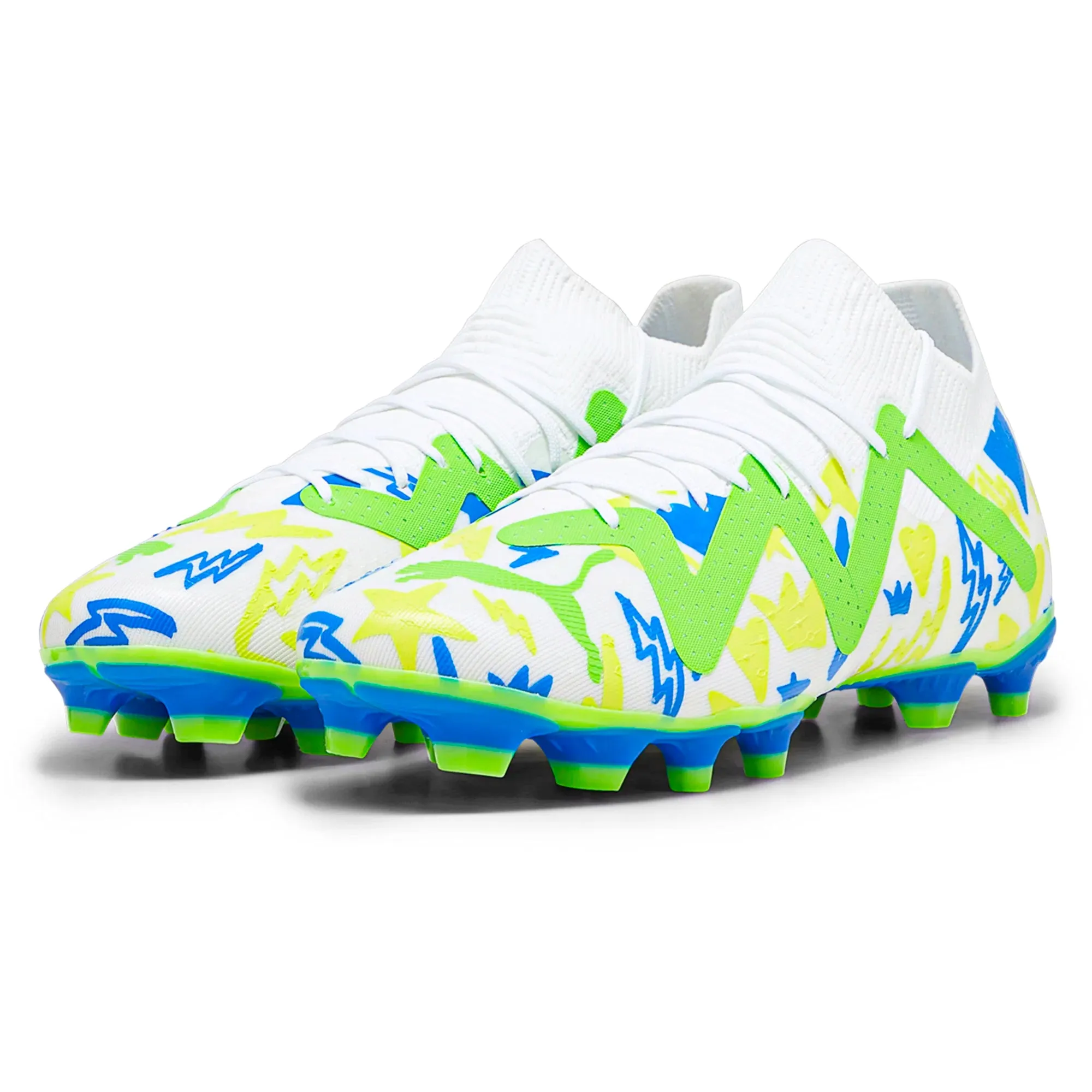 Puma Future Match Energy FG/AG Soccer Cleats (Ultra Blue/Yellow Alert)