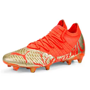 Puma Neymar Jr. Future Z 1.4 Firm Ground Soccer Cleats (Fiery Coral Gold)