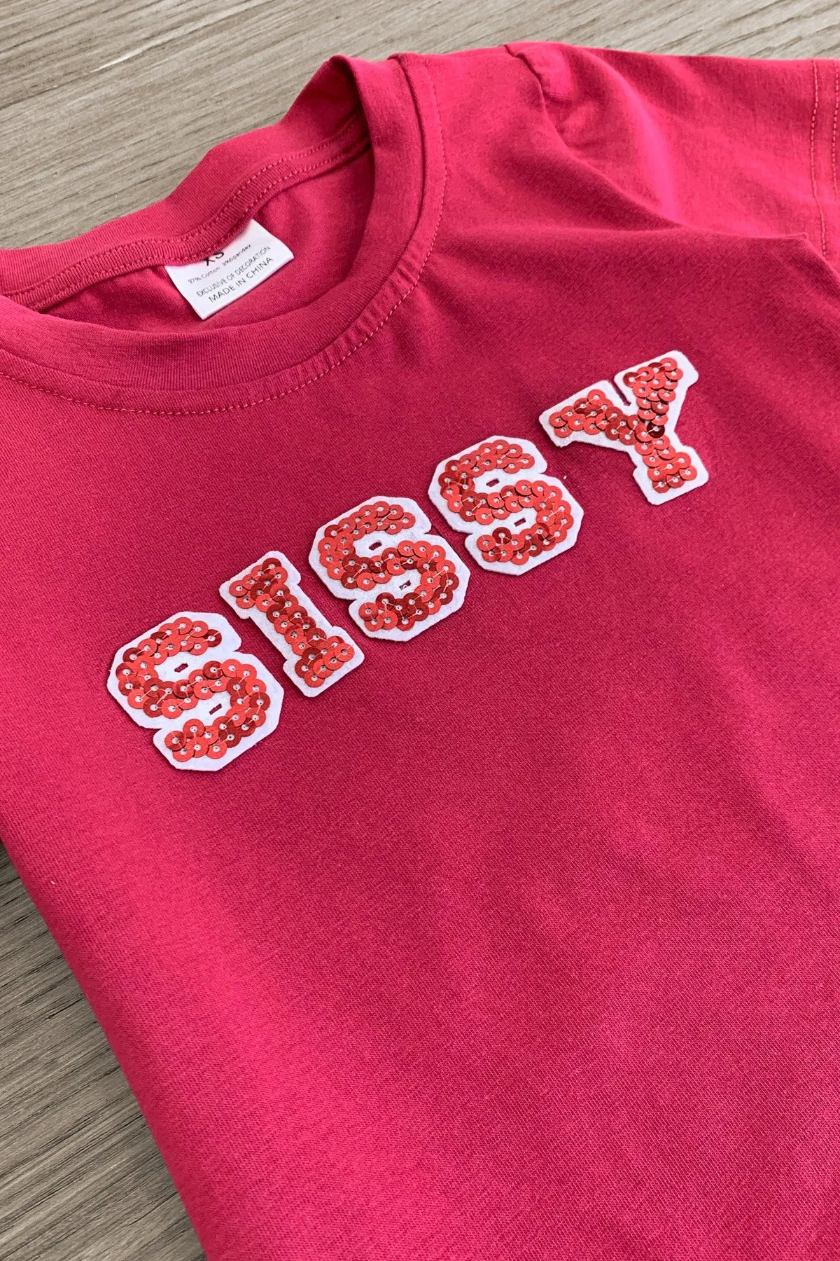 "Sissy" Distressed Sequin Capri Set