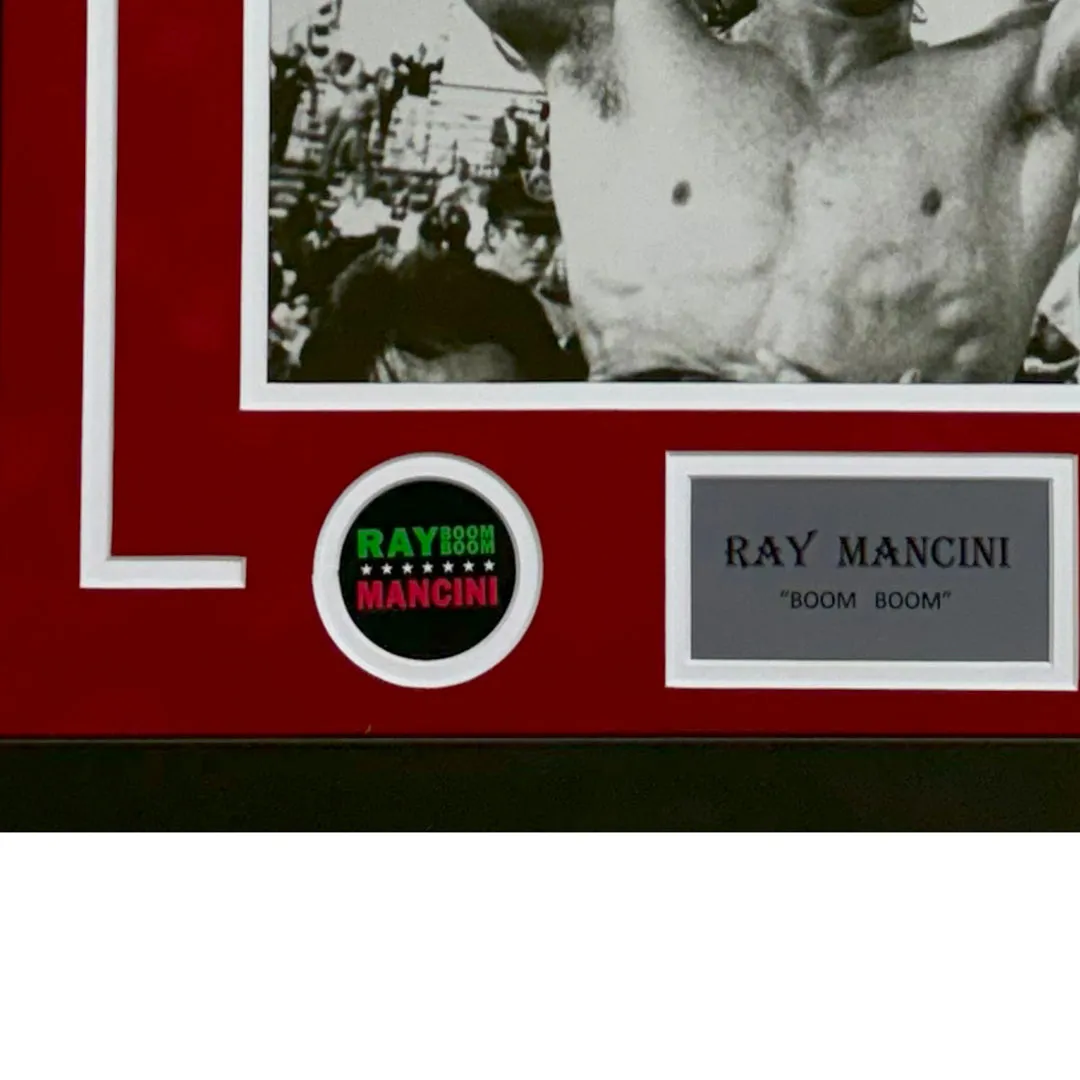 Ray Mancini Hand Signed & Framed Boxing 11x14 Photo (JSA)