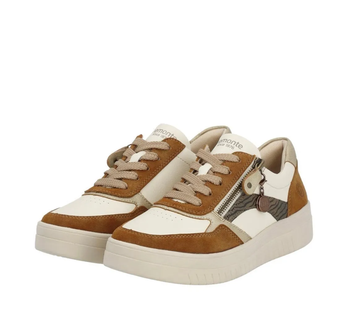 Remonte D0J01-24 Newa Elle Tan Combination Trainers