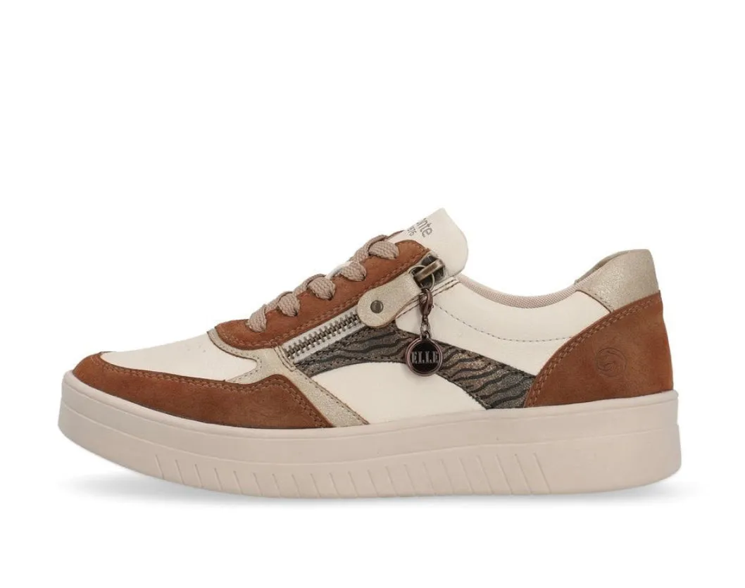 Remonte D0J01-24 Newa Elle Tan Combination Trainers