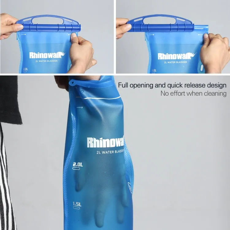 Rhinowalk Cycling Water Bag 2L/3L Full Opening Outdoor Drinking Water Bag Drinking Equipment, Colour: RK18101 blue 2L