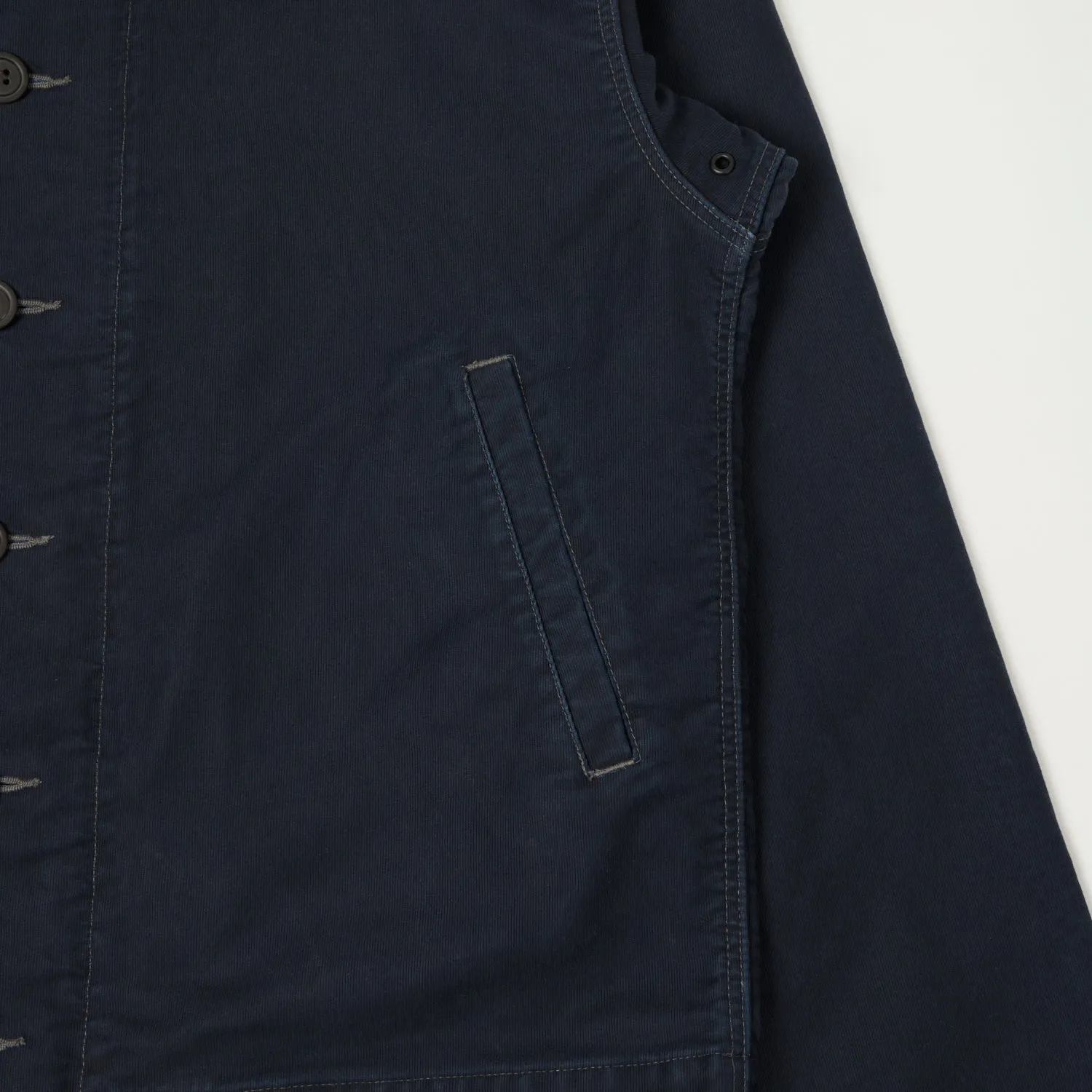 RRL Corduroy-Collar Deck Jacket - Navy