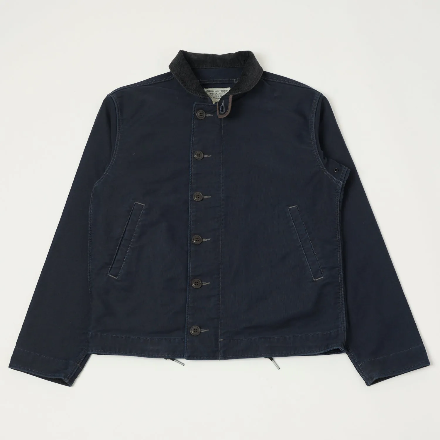 RRL Corduroy-Collar Deck Jacket - Navy