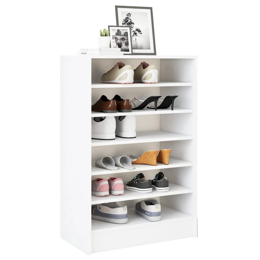 Shoe Cabinet White 60x35x92 cm Chipboard