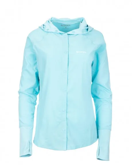 Simms Women's Bicomp LS Fishing Hoody/ Laguna