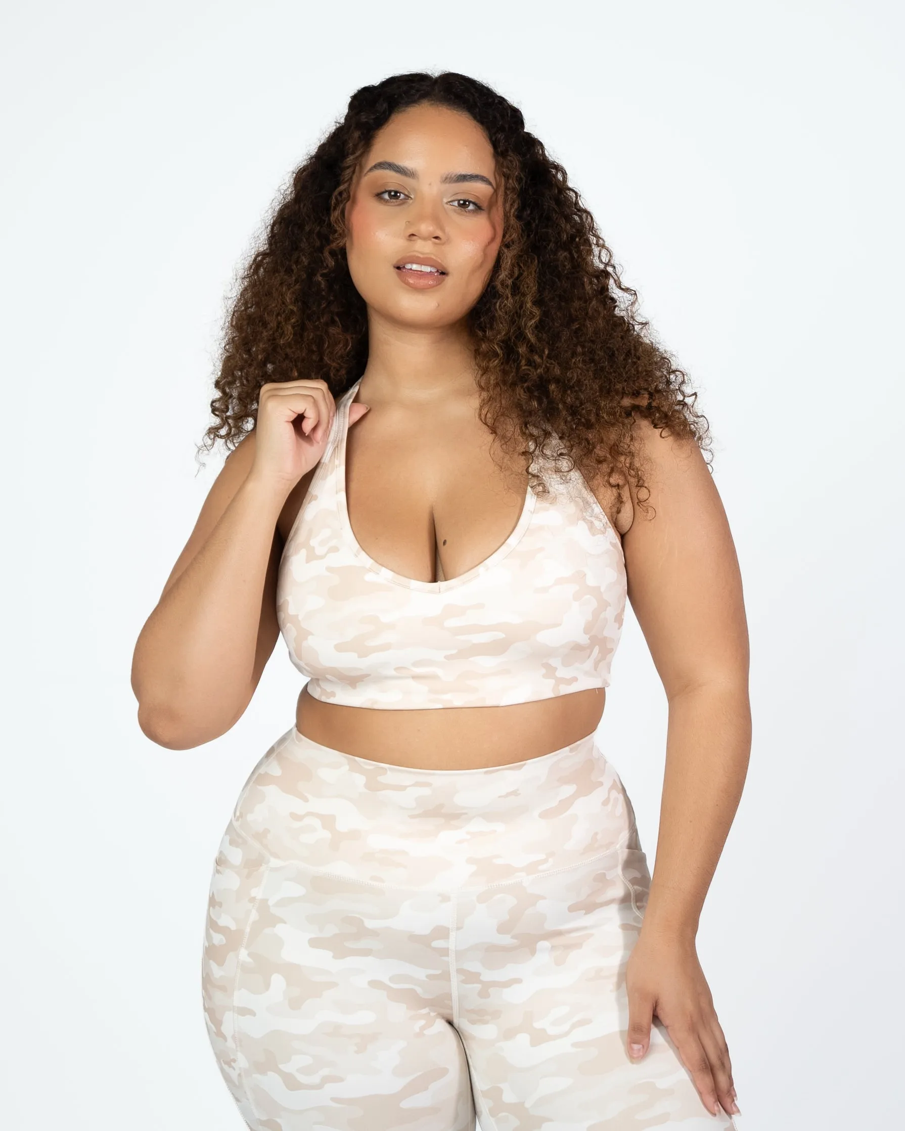 Skin Move Bra - Latte Camo