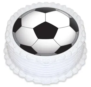 Soccer Ball Edible Cake Image