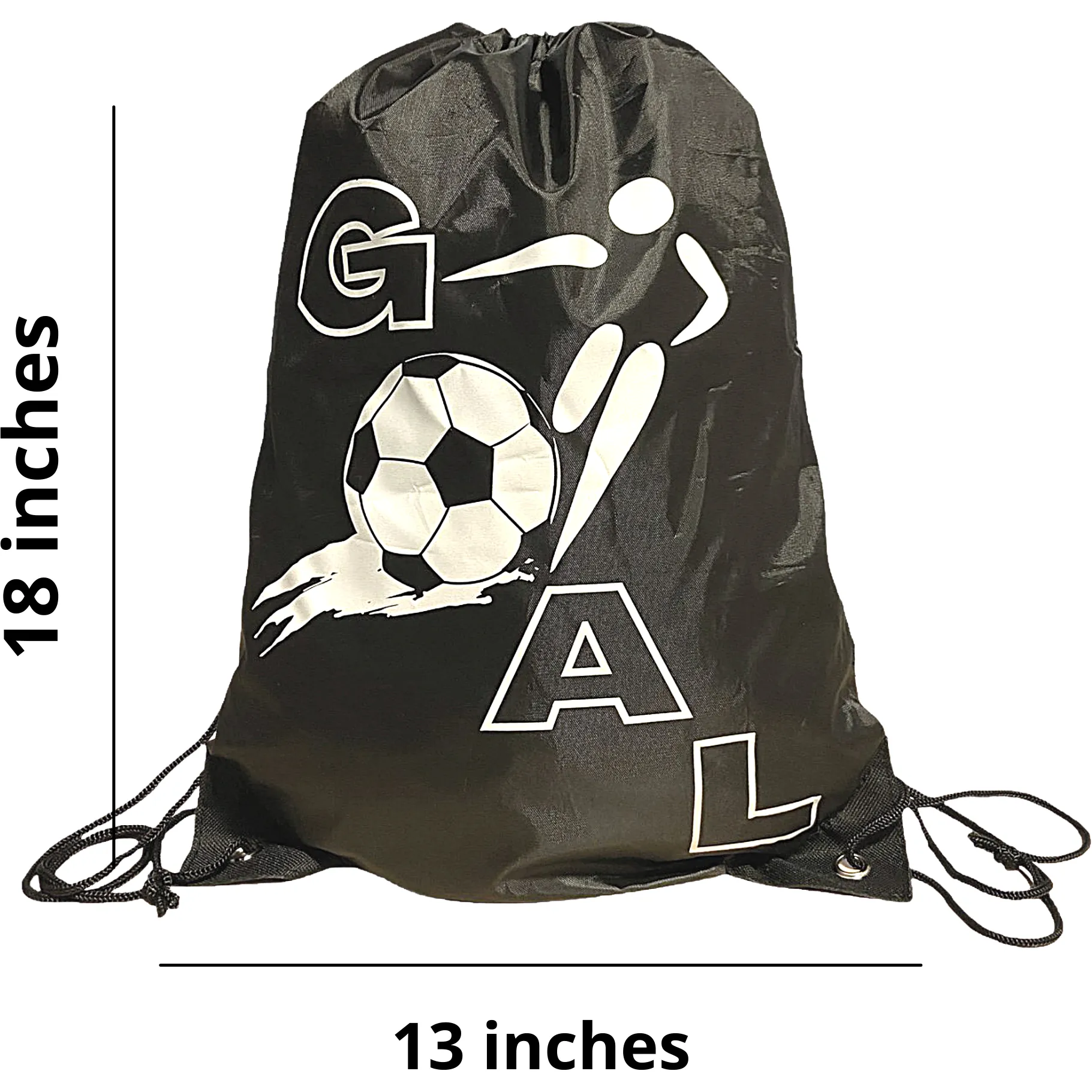 Soccer Cinch Sack Drawstring Bag