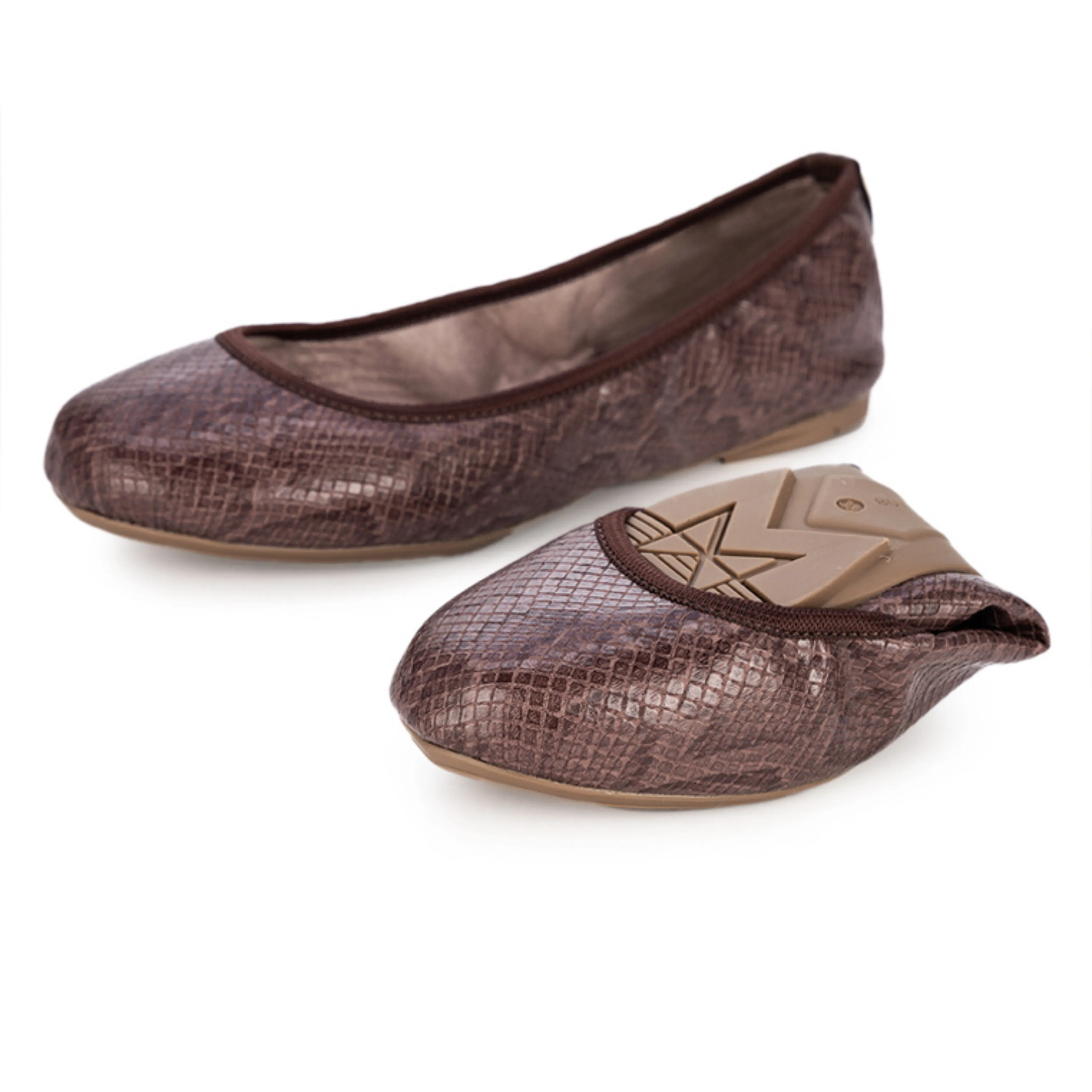 SOPHIA Ballet Flat Shoes - Mushroom Snake