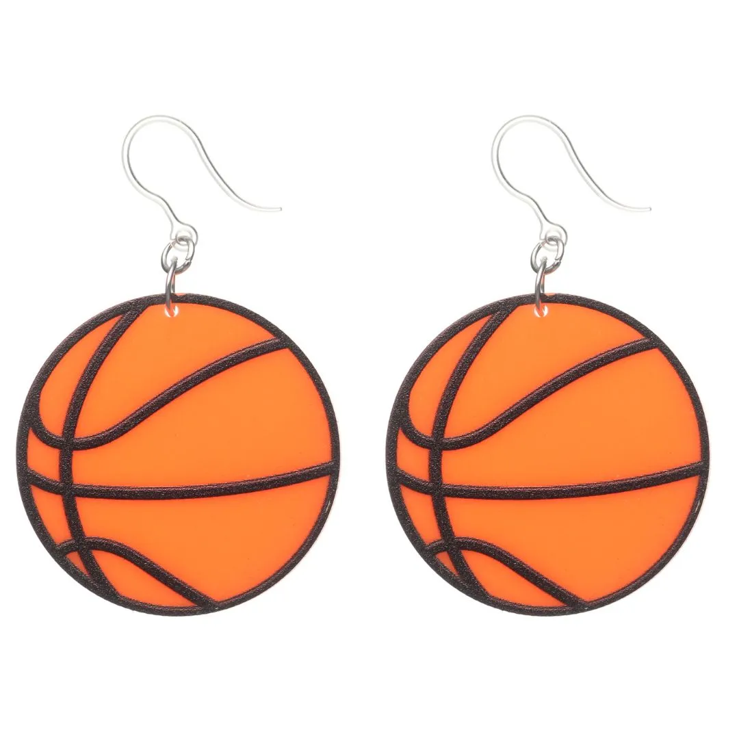 Sports Drop Dangles Hypoallergenic Earrings for Sensitive Ears Made with Plastic Posts