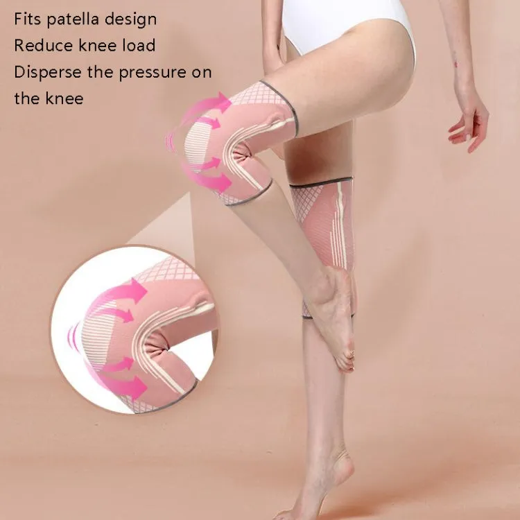 Sports Knee Pads Training Running Knee Thin Protective Cover, Specification: L(Light Gray Silicone Non-slip)