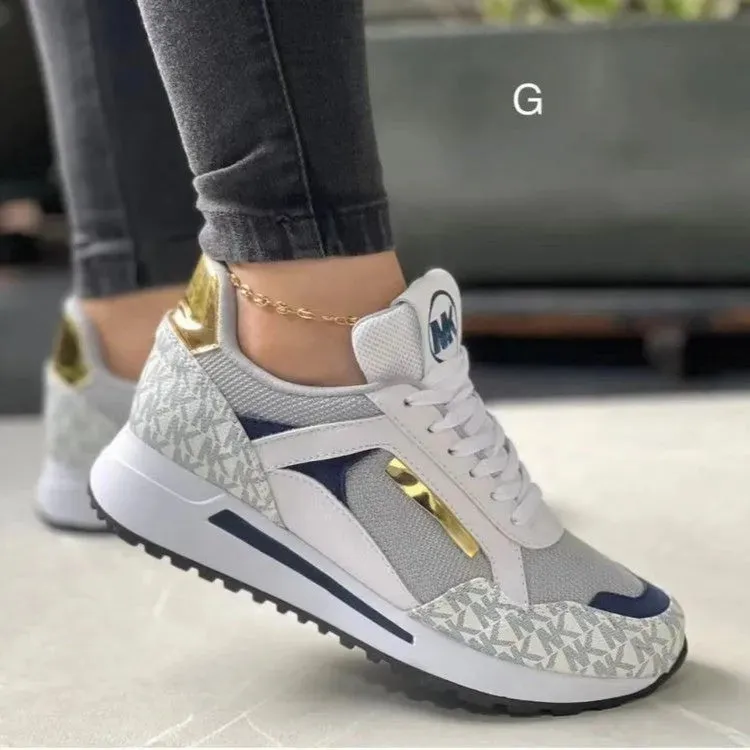 Sports Mesh Shoes Large Size Flat Bottom Round Head Leisure