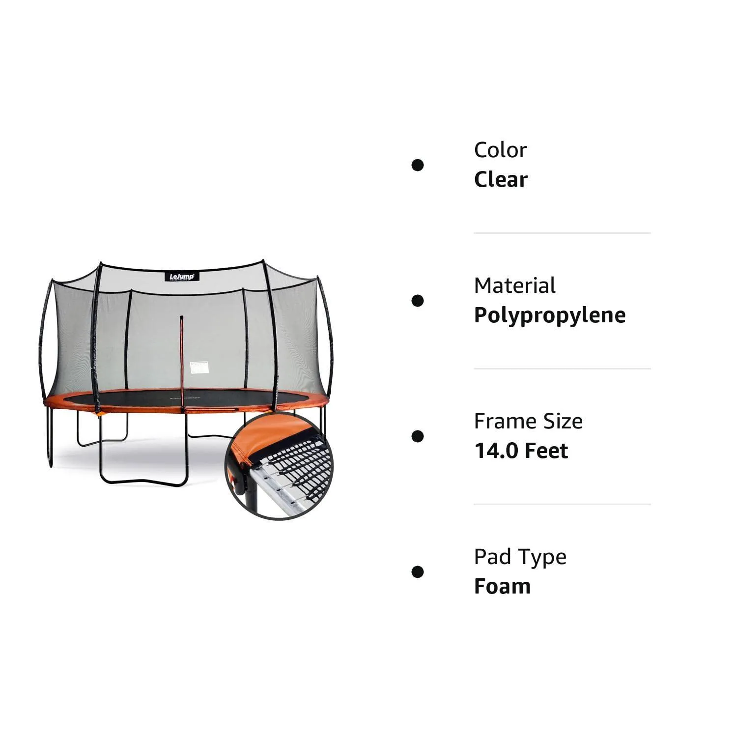 Springless Trampolines LeJump Flora 14 FT Non-Spring ASTM Approved