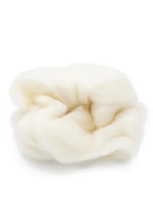 Spun Silver Lamb's Wool