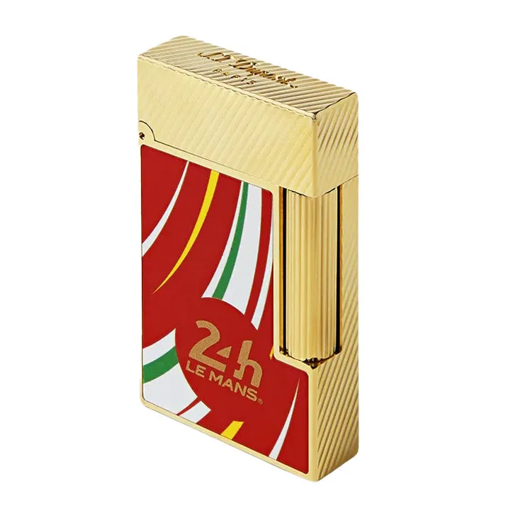 S.T. Dupont Ligne 2 Le Mans Red and Orange Flint Lighter