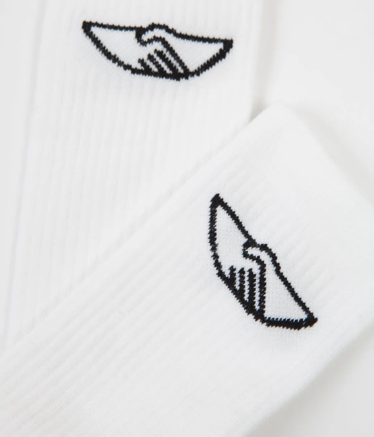 Stepney Workers Club Handshake Socks - Off White