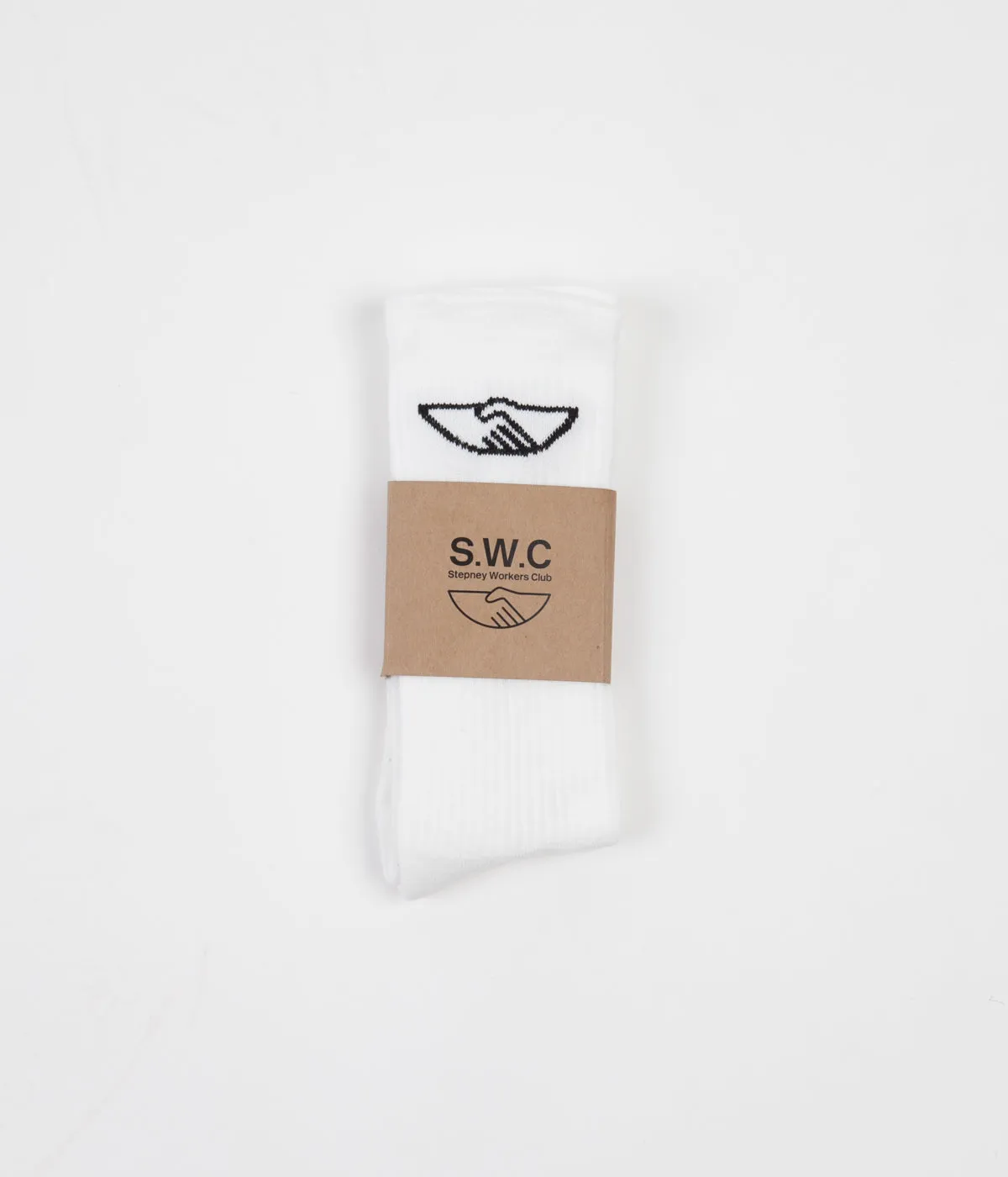 Stepney Workers Club Handshake Socks - Off White