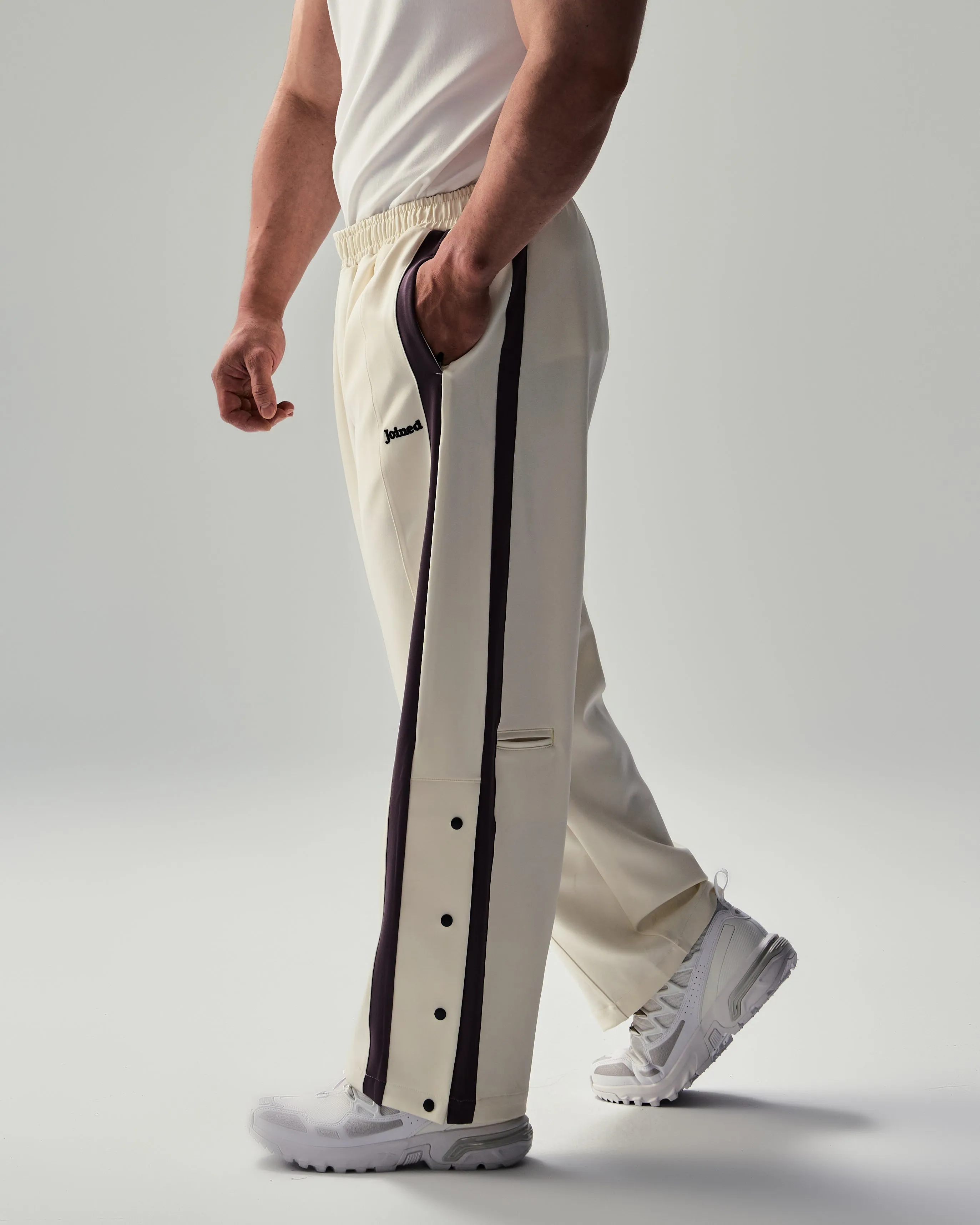 Stripe Pockets Tech Wide Pants