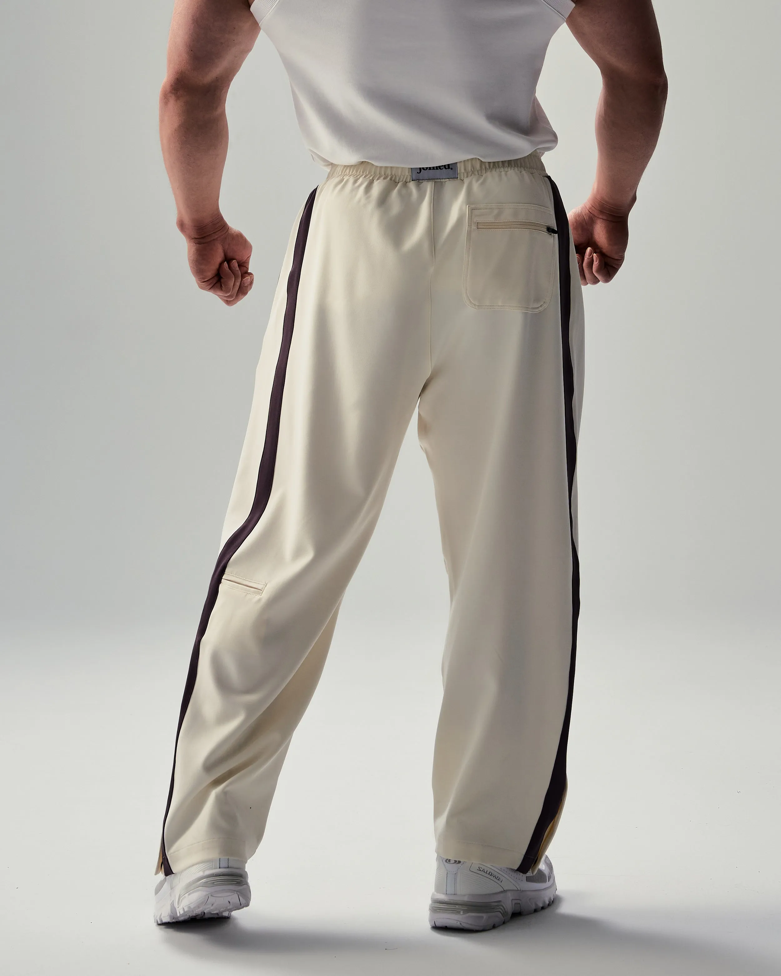 Stripe Pockets Tech Wide Pants