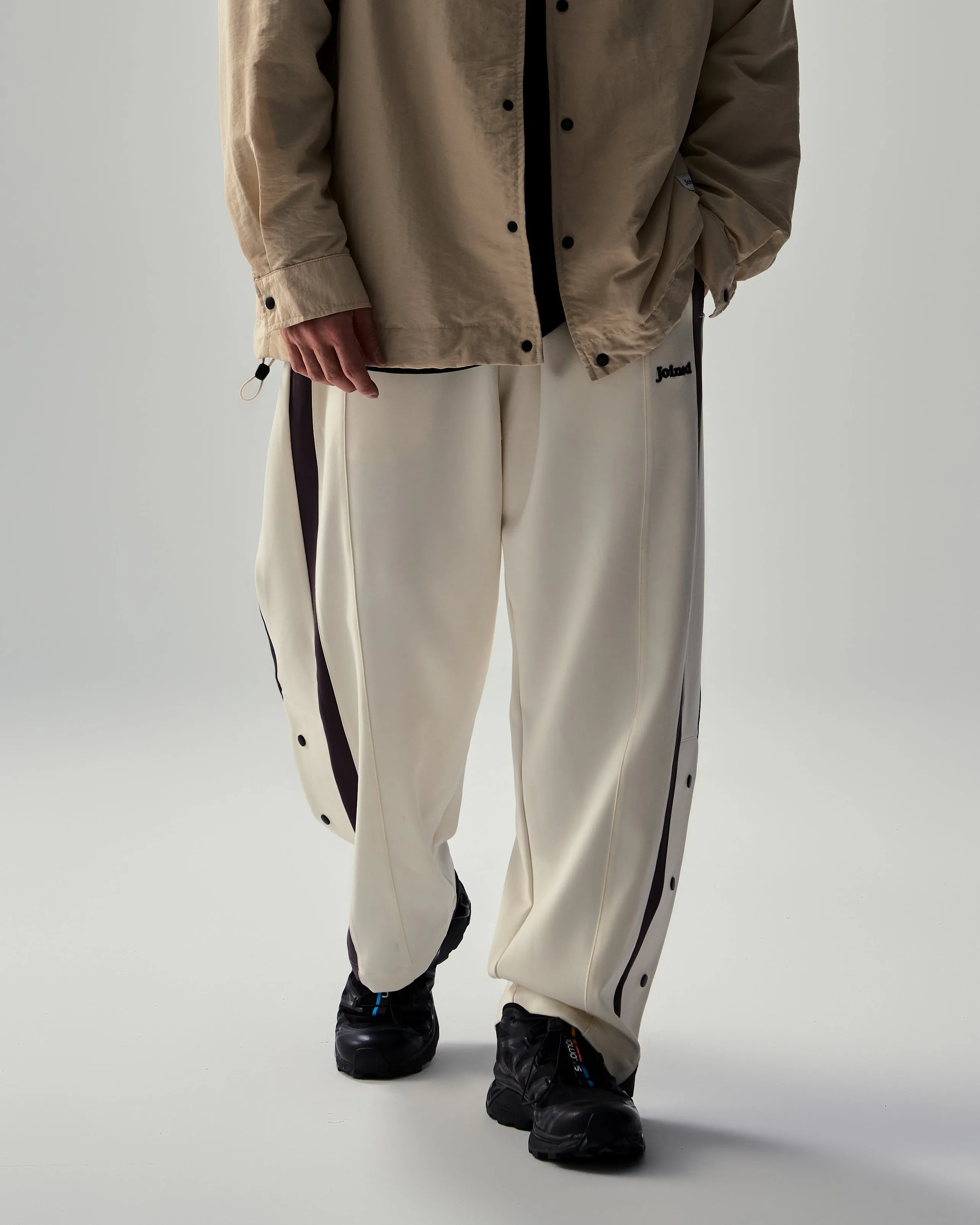 Stripe Pockets Tech Wide Pants