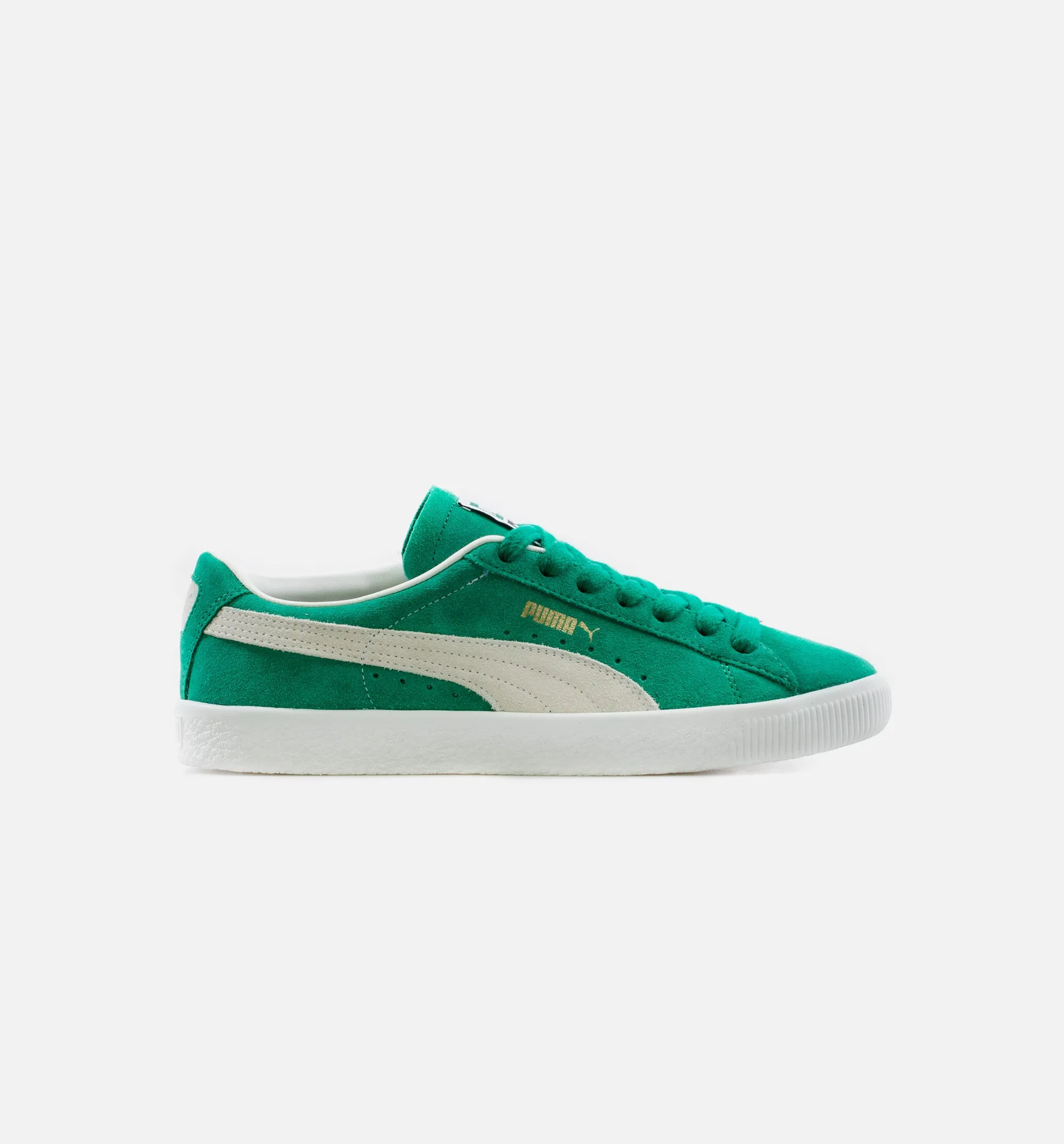 Suede Vintage Mens Lifestyle Shoe - Green/White