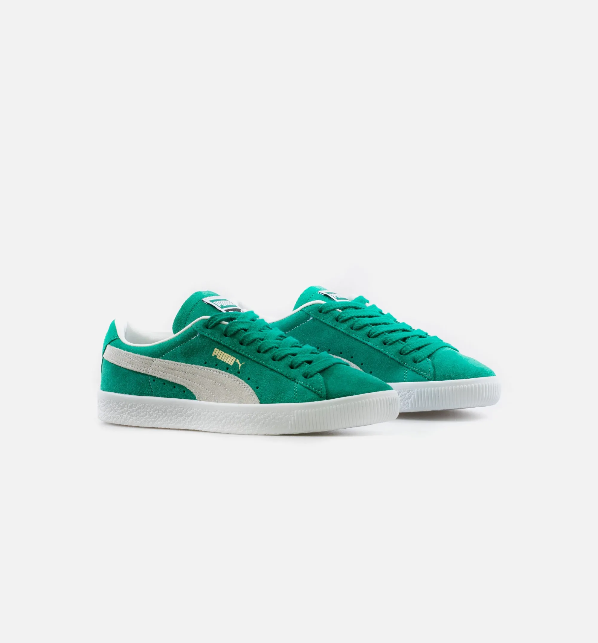 Suede Vintage Mens Lifestyle Shoe - Green/White