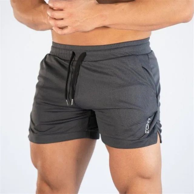 Summer New mens shorts Jogger Fitness fashion Casual gyms Joggers workout Bodybuilding Breathable quick-drying Beach shorts