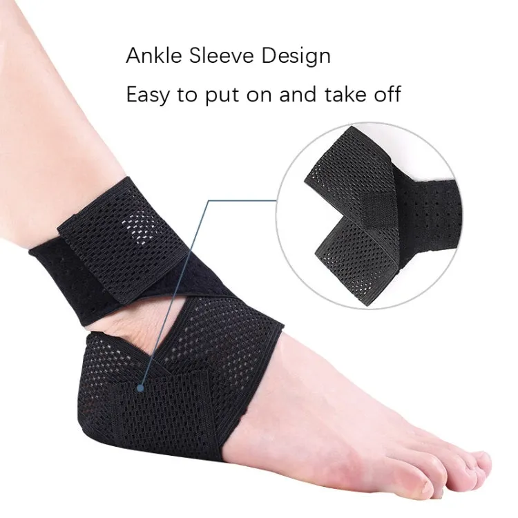 Summer Thin Type Anti-Twist Injury Sweat-Absorbent Breathable Strap Ankle Support(M)