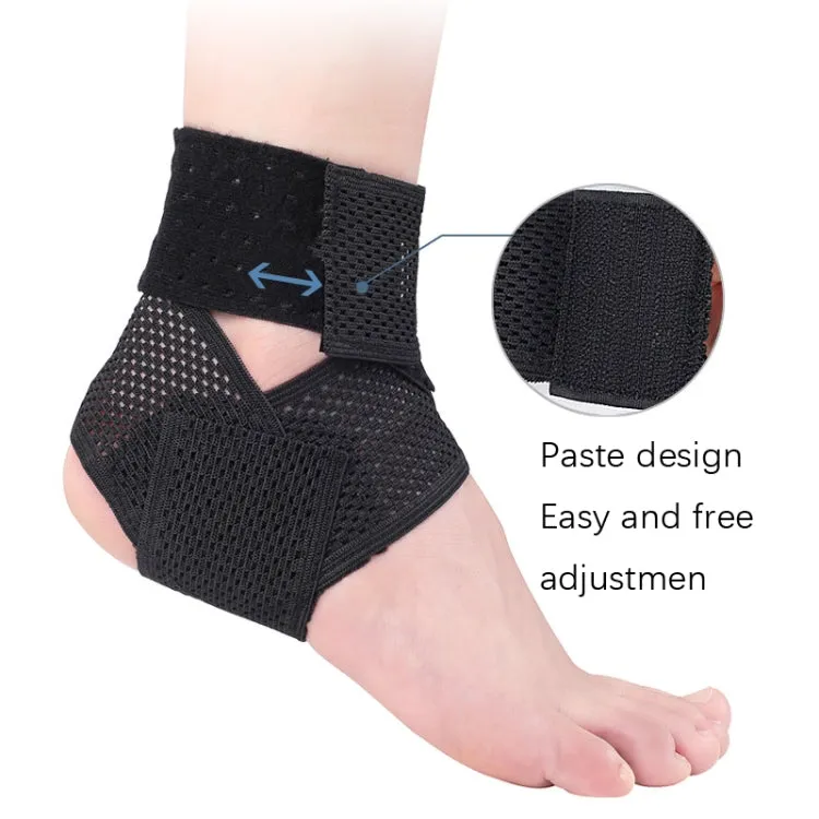 Summer Thin Type Anti-Twist Injury Sweat-Absorbent Breathable Strap Ankle Support(M)