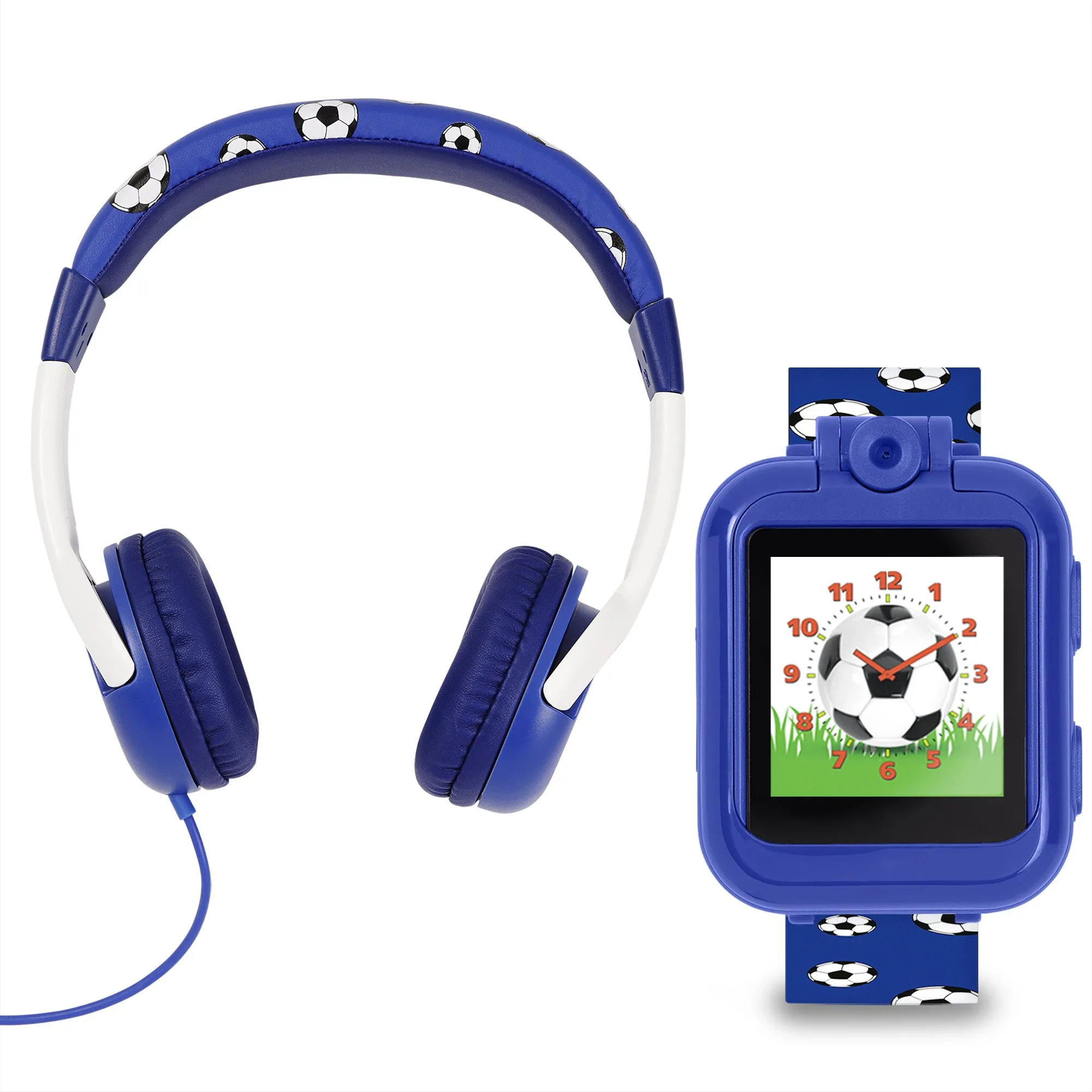 Tikkers Blue Football Interactive Watch & Headphone Set