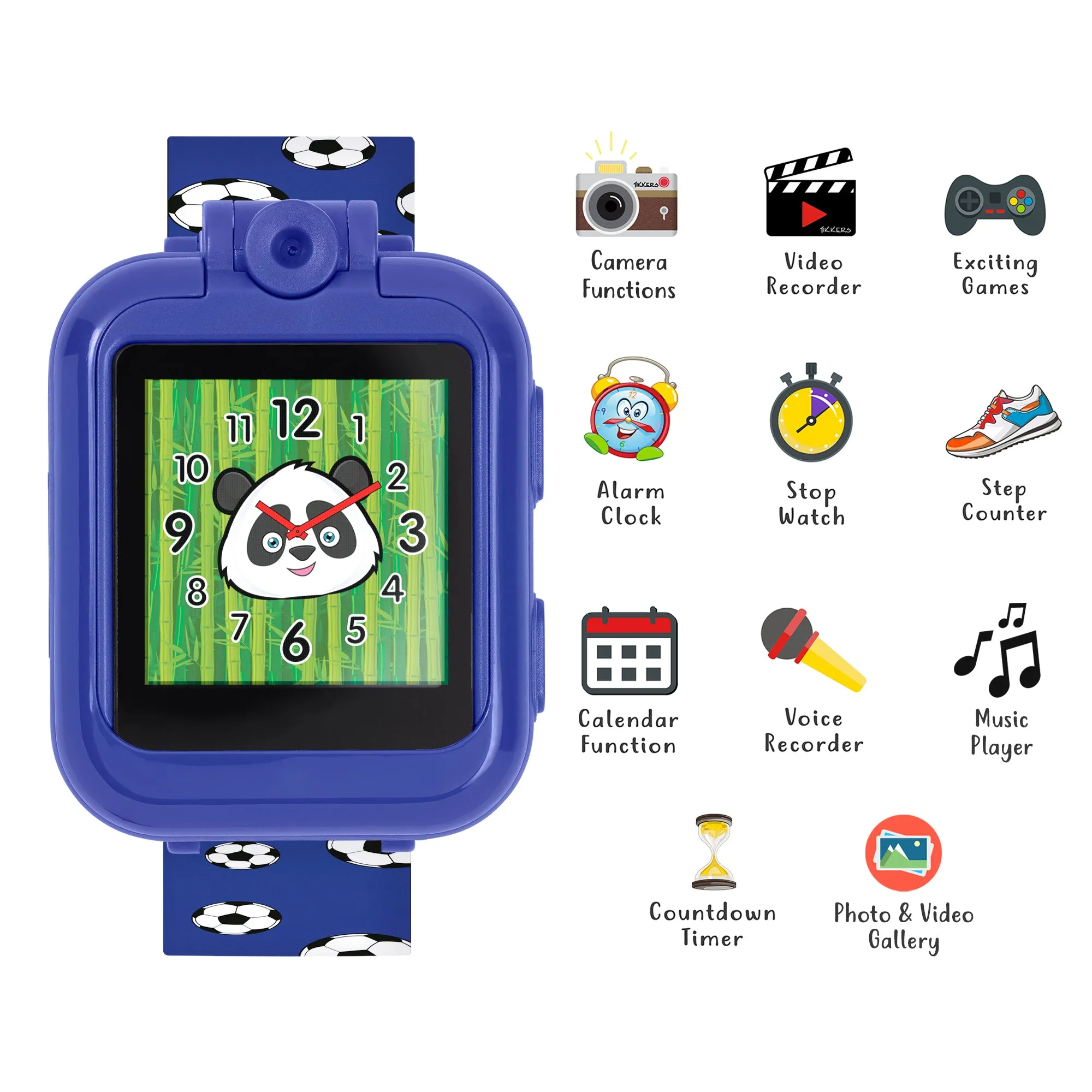 Tikkers Blue Football Interactive Watch & Headphone Set