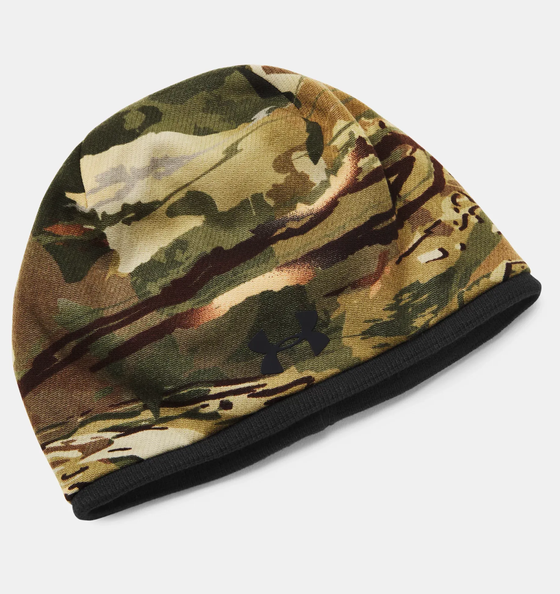 Under Armour Men's Reversible Camo Beanie / UA Forest-Blaze Orange