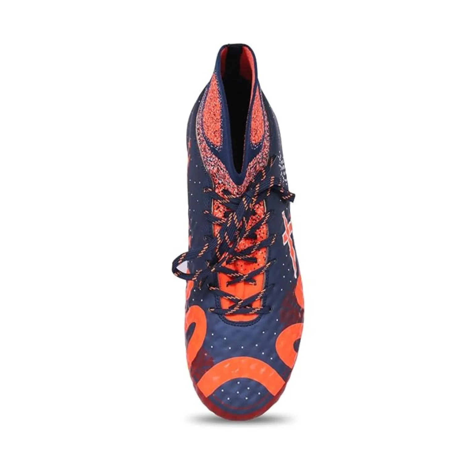 Vector X Venom Unleashed Football Studs/Shoe, Navy/Orange