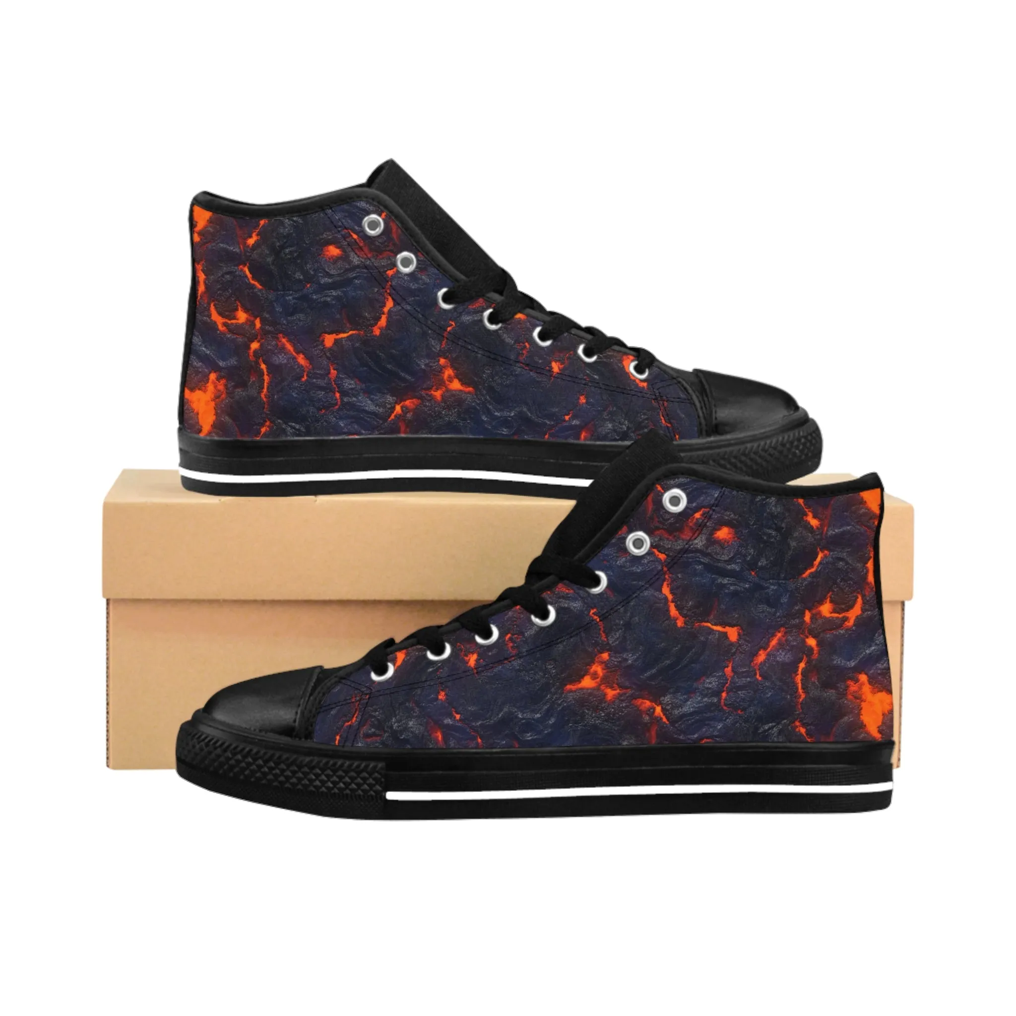 Volcanic Lava Women's Classic Sneakers