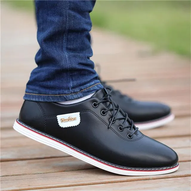 Walking Footwear Tenis Breathable Sneakers Men Leather